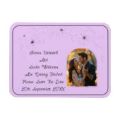 Anemone on Light薄紫 マグネット (横)