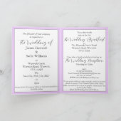 Anemone on Light薄紫 招待状 (内部)