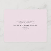 Anemonesかわいらしは私の個人的な付き添い人 インビテーションポストカード (裏面)