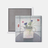 AnemonesとPoppies 2008ジュグの花はまだ マグネット (正面/裏面)