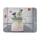 AnemonesとPoppies 2008ジュグの花はまだ マグネット (横)