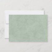 Anemones & EucalyptusとMeal Choiceの結婚RSV 出欠カード (裏面)