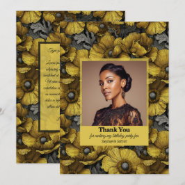 Anemones Flower Girl Birthday Gifts For Niece サンキューカード