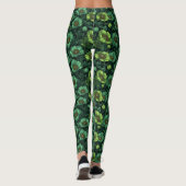 Anemones Flower Gym Wear Anemones Accent Birthday  レギンス (裏面)