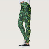 Anemones Flower Gym Wear Anemones Accent Birthday  レギンス (左)