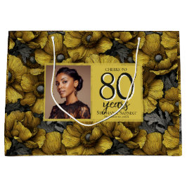 Anemones Flower Happy Birthday Gift For Her ラージペーパーバッグ