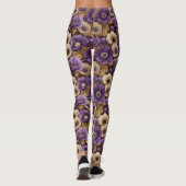 Anemones Flower Yoga Anemones Fantasy Womens  レギンス (裏面)