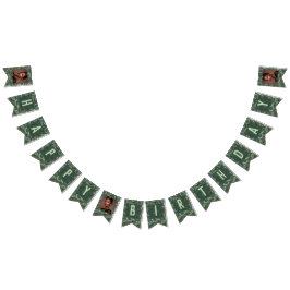 Anemones Garden Women Birthday Trendy バンティングフラッグ