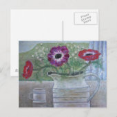 Anemones in White Jug 2013 ポストカード (正面/裏面)