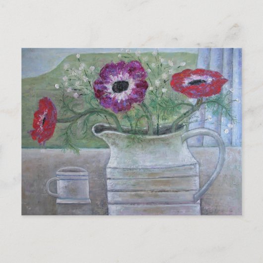 Anemones in White Jug 2013 ポストカード (正面)