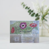 Anemones in White Jug 2013 ポストカード (スタンド正面)