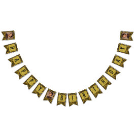 Anemones Inspired Kids Birthday Modern バンティングフラッグ