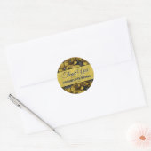 Anemones Petal Surprise Birthday Party ラウンドシール (封筒)
