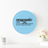 Anesthesiologist Definition Clock - Funny Medical  ラージ壁時計 (ホーム)