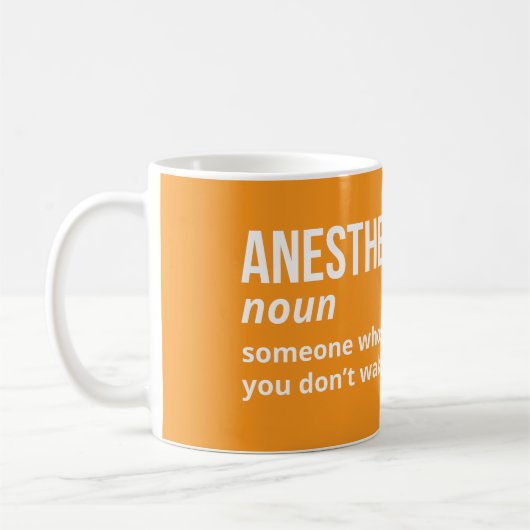 Anesthesiologist Definition Coffee Cup コーヒーマグカップ (左)