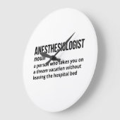 Anesthesiologist Definition - Doctor Gift ラージ壁時計 (傾斜)
