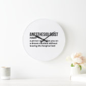 Anesthesiologist Definition - Doctor Gift ラージ壁時計 (ホーム)