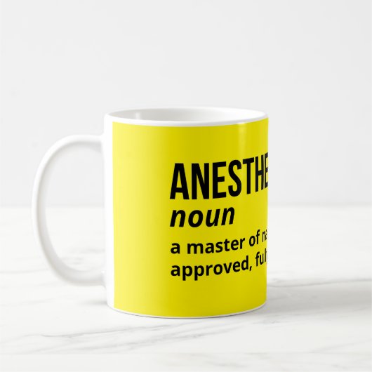 Anesthesiologist Definition Gift Mug コーヒーマグカップ (左)