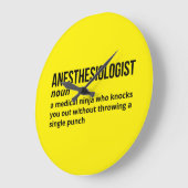Anesthesiologist Definition - Medical Humor ラージ壁時計 (傾斜)