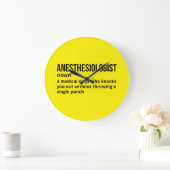 Anesthesiologist Definition - Medical Humor ラージ壁時計 (ホーム)