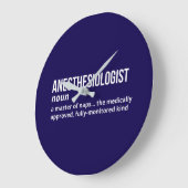 Anesthesiologist Definition Wall Clock ラージ壁時計 (傾斜)