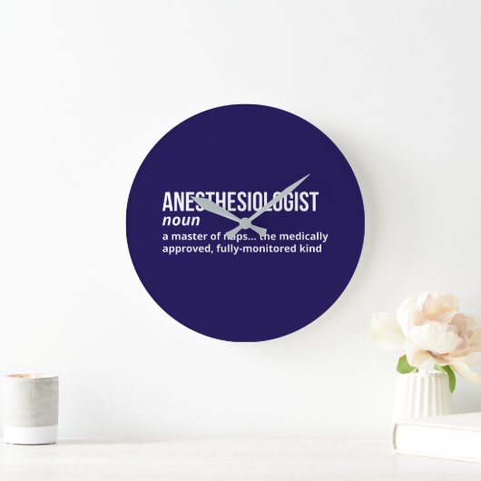Anesthesiologist Definition Wall Clock ラージ壁時計 (ホーム)