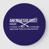 Anesthesiologist Definition Wall Clock ラージ壁時計 (正面)