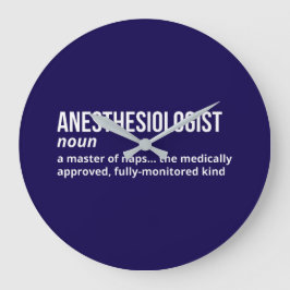 Anesthesiologist Definition Wall Clock ラージ壁時計