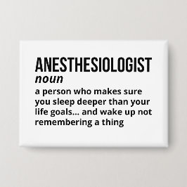 Anesthesiologist – Funny Job Definition 缶バッジ