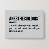 Anesthesiologist Humor Definition 缶バッジ (正面)