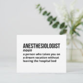 Anesthesiologist Humor Definition Postcard ポストカード (スタンド正面)