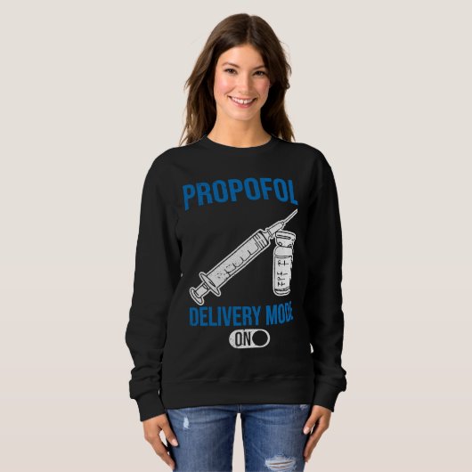 Anesthetist delivery Mode On スウェットシャツ (正面フル)