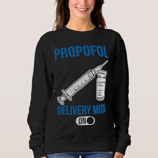 Anesthetist delivery Mode On スウェットシャツ (正面)