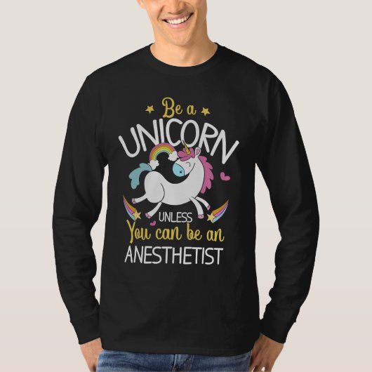 Anesthetist Unicorn Anesthesiology CRNA Nurse Tシャツ (正面)