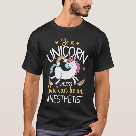 Anesthetist Unicorn Anesthesiology CRNA Nurse Tシャツ (正面)