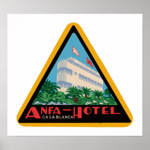 Anfaのホテルカサブランカ ポスター