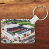 Anfield Stadium Liverpool - Artistic Watercolour キーホルダー (正面)
