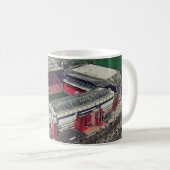 Anfield Stadium Liverpool - Artistic Watercolour コーヒーマグカップ (正面右)