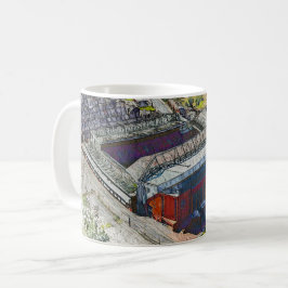 Anfield Stadium Liverpool - Artistic Watercolour コーヒーマグカップ
