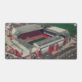 Anfield Stadium Liverpool - Artistic Watercolour デスクマット