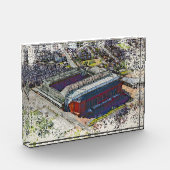 Anfield Stadium Liverpool - Artistic Watercolour フォトブロック (左)