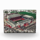 Anfield Stadium Liverpool - Artistic Watercolour フォトブロック (正面)