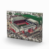 Anfield Stadium Liverpool - Artistic Watercolour フォトブロック (右)