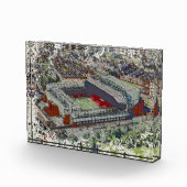 Anfield Stadium Liverpool - Artistic Watercolour フォトブロック (右)