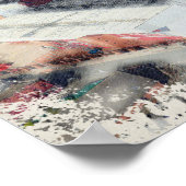 Anfield Stadium Liverpool - Artistic Watercolour ポスター (角)