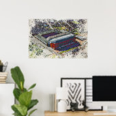 Anfield Stadium Liverpool - Artistic Watercolour ポスター (ホームオフィス)