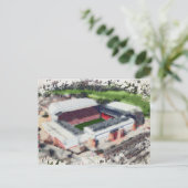 Anfield Stadium Liverpool - Artistic Watercolour ポストカード (スタンド正面)