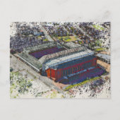Anfield Stadium Liverpool - Artistic Watercolour ポストカード (正面)