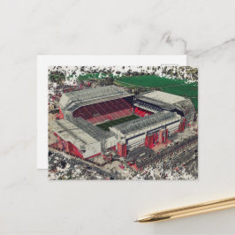 Anfield Stadium Liverpool - Artistic Watercolour ポストカード