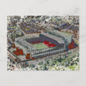 Anfield Stadium Liverpool - Artistic Watercolour ポストカード (正面)